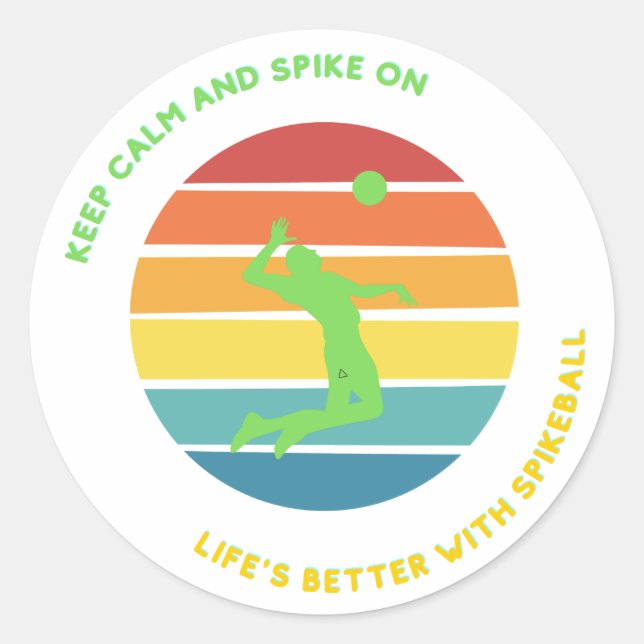 Spikeball Stickers Life is Better with it (Front)