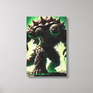 Spiked Abyssal Beast Canvas Print