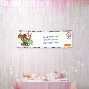 Spike's balloon monkey magic banner