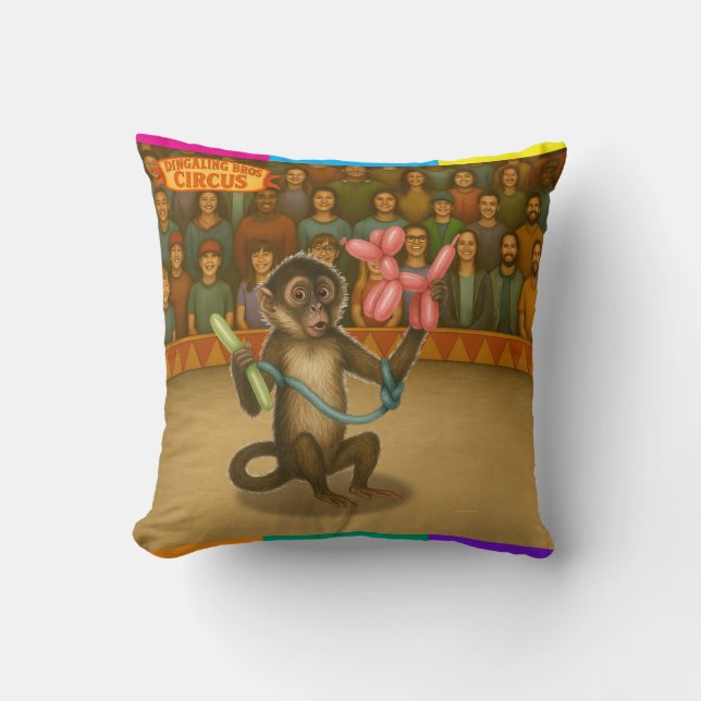 Spike's balloon monkey magic cushion (Front)