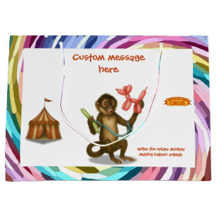 Spike's balloon monkey magic large gift bag