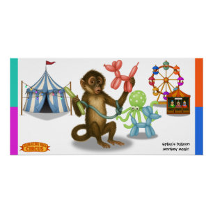 Spike's balloon monkey magic poster