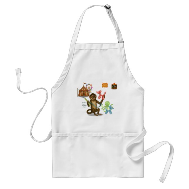 Spike's balloon monkey magic standard apron (Front)