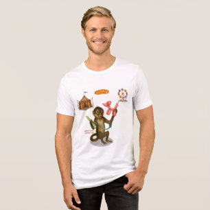 Spike's balloon monkey magic Tri-Blend shirt