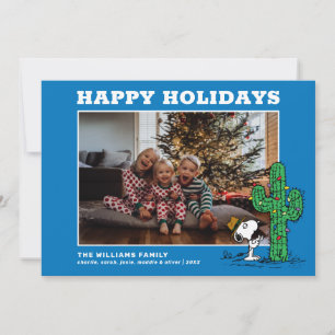 Spike's Holiday Cactus Family Photo Card