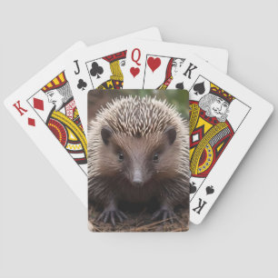 **"Spiky Beginnings: The Adorable Baby Echidna"** Playing Cards