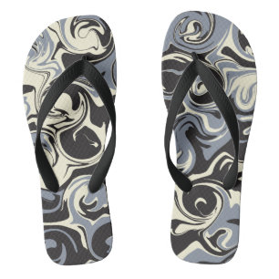 Spill - Black, Grey and Cream Thongs