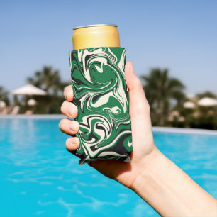 Spill - Green, Cream and Black Seltzer Can Cooler