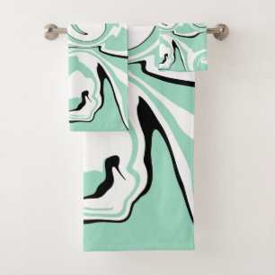 Spill - Green (Mint) Bath Towel Set
