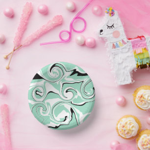 Spill - Green (Mint) Paper Plate