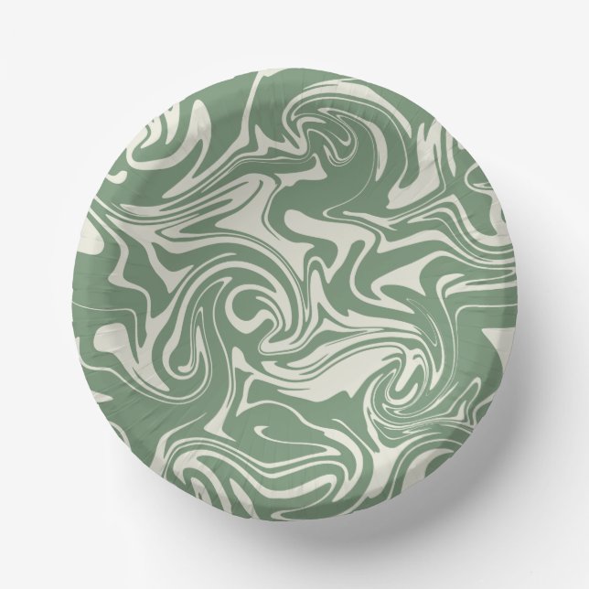 Spill - Green Paper Plate (Front)