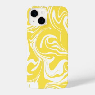 Spill - Lemon Yellow and White iPhone 14 Case