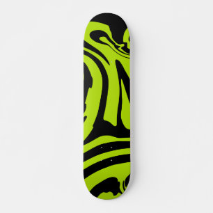 Spill - Lime Green and Black Skateboard