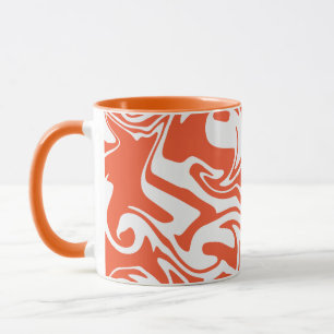 Spill - Orange and White Mug