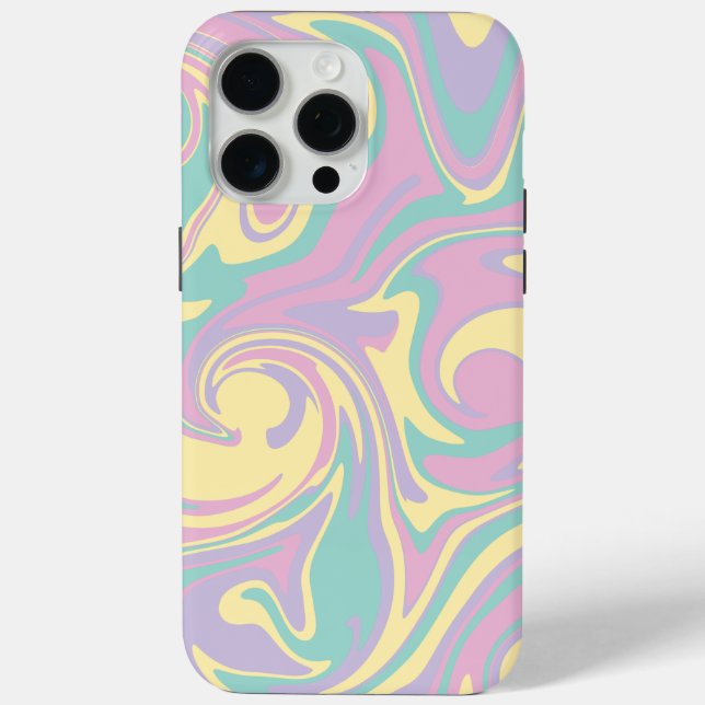 Spill - Pastel Pink, Yellow, Purple and Green  Case-Mate iPhone Case (Back)