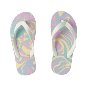 Spill - Pastel Pink, Yellow, Purple and Green  Kid's Thongs