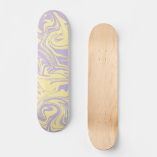 Spill - Pastel Yellow and Purple Skateboard