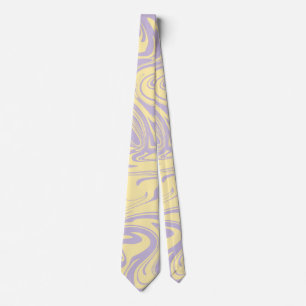 Spill - Pastel Yellow and Purple Tie