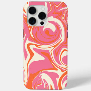Spill - Pink, Orange and Cream iPhone 15 Pro Max Case