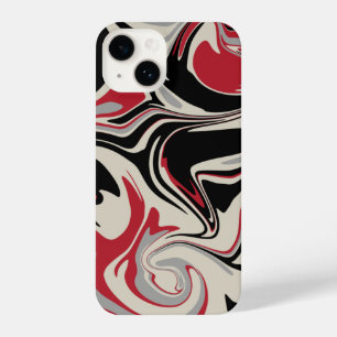 Spill - Red, Grey, Black and Bone White iPhone 14 Case