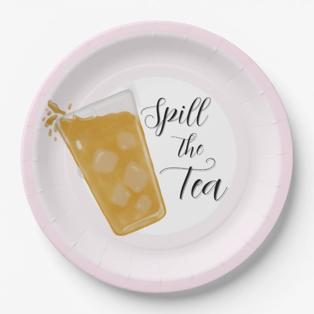 Spill the Tea Party Plates (Front)