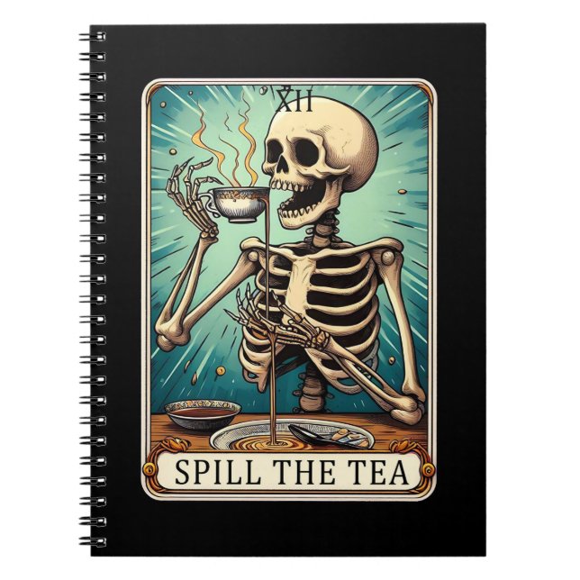 Spill the Tea Tarot Card Notebook Collection (Front)