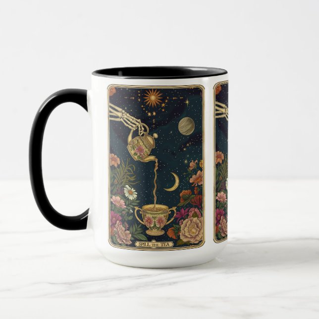 Spill the Tea with Mystique - Tarot Mug (Left)