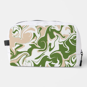 Spill - White, Sand and Palm Green Dopp Kit