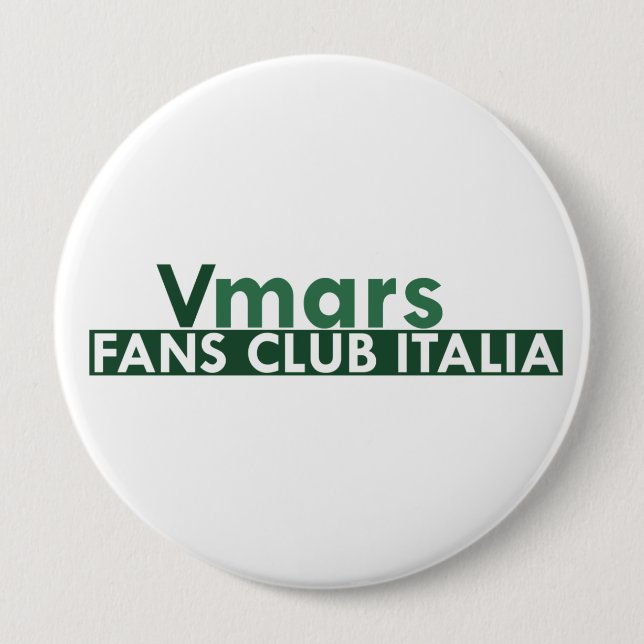 Spilla logo verde 10 cm round badge (Front)