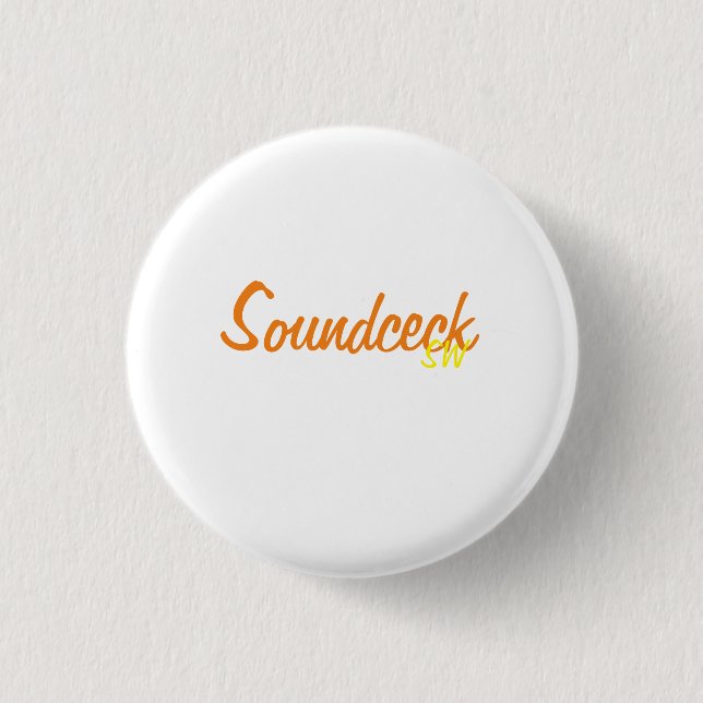 Spilla soundceck 3 cm round badge (Front)