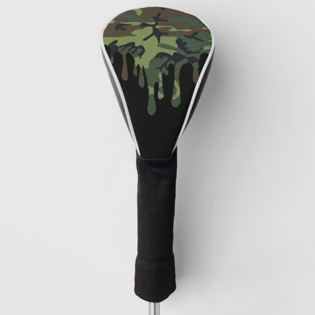 spilled army style golf head cover (Front)