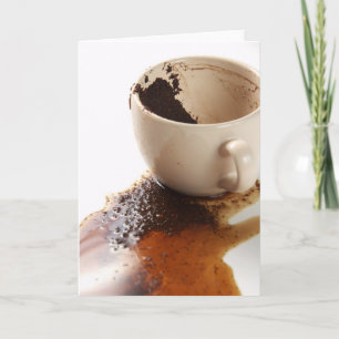 Spilled coffee card