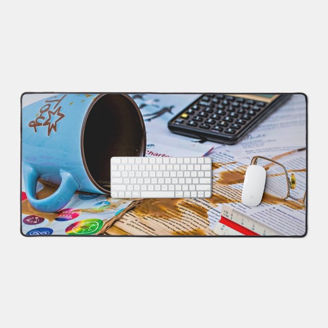 Spilled coffee desk mat (Keyboard & Mouse)