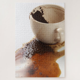 Spilled coffee jigsaw puzzle