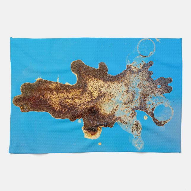 Spilled Coffee Tea Towel (Horizontal)