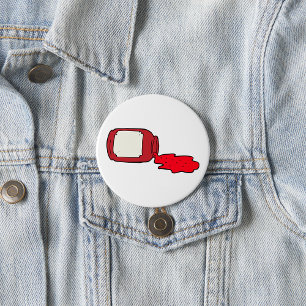 Spilled Jam Cute Red Jelly Jar 7.5 Cm Round Badge