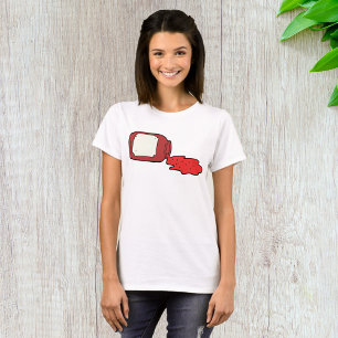 Spilled Jam Cute Red Jelly Jar  T-Shirt