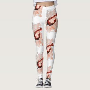 Spilled Red Wine Glass – Elegant and Expressive Wa Leggings