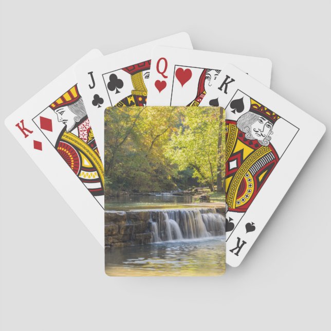 Spilling Over The Road Playing Cards (Back)