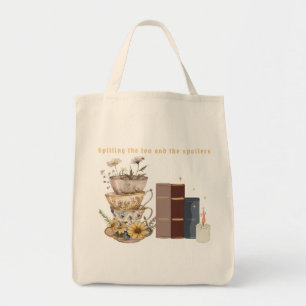 Spilling the tea and the spoilers tote bag