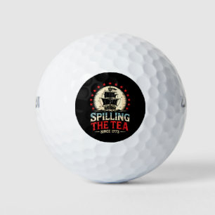 Spilling The Tea Since 1773 4th Of July US Vintage Golf Balls
