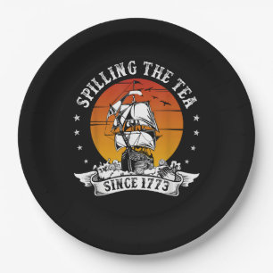 Spilling The Tea Since 1773 American History Teach Paper Plate