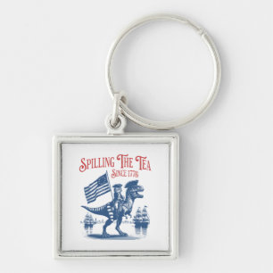 Spilling The Tea Since 1773 Cute Quote Key Ring