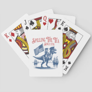 Spilling The Tea Since 1773 Cute Quote Playing Cards