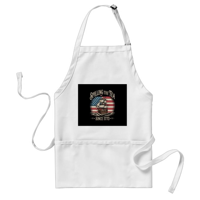 Spilling The Tea Since 1773 Funny Meme Standard Apron (Front)