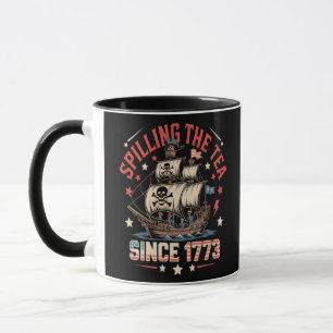 Spilling The Tea Since 1773 USA Patriotic Historic Mug