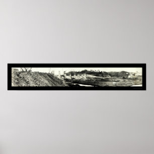 Spillway Panama Canal Photo 1913 Poster