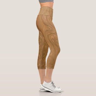 spilt coffee  capri leggings