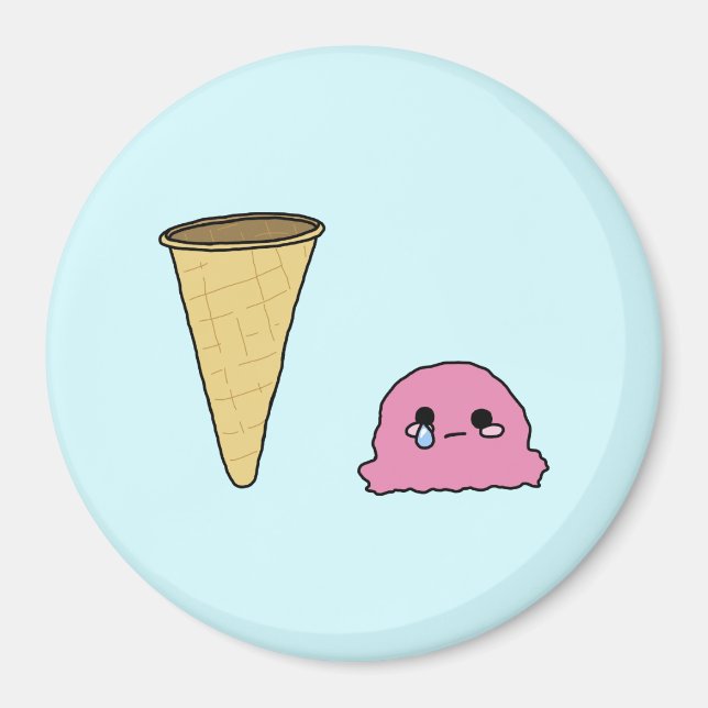 Spilt Ice Cream Magnet (Front)