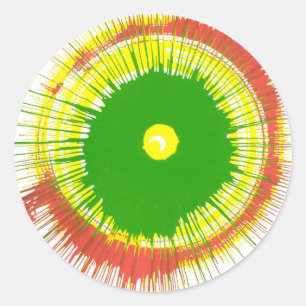 Spin art stickers